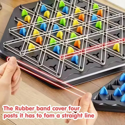 Chain triangle chess game
