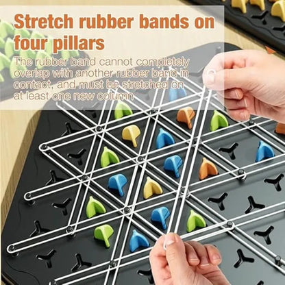 Chain triangle chess game