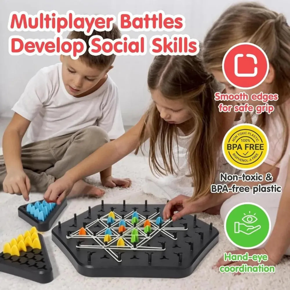 Chain triangle chess game
