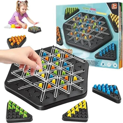 Chain triangle chess game