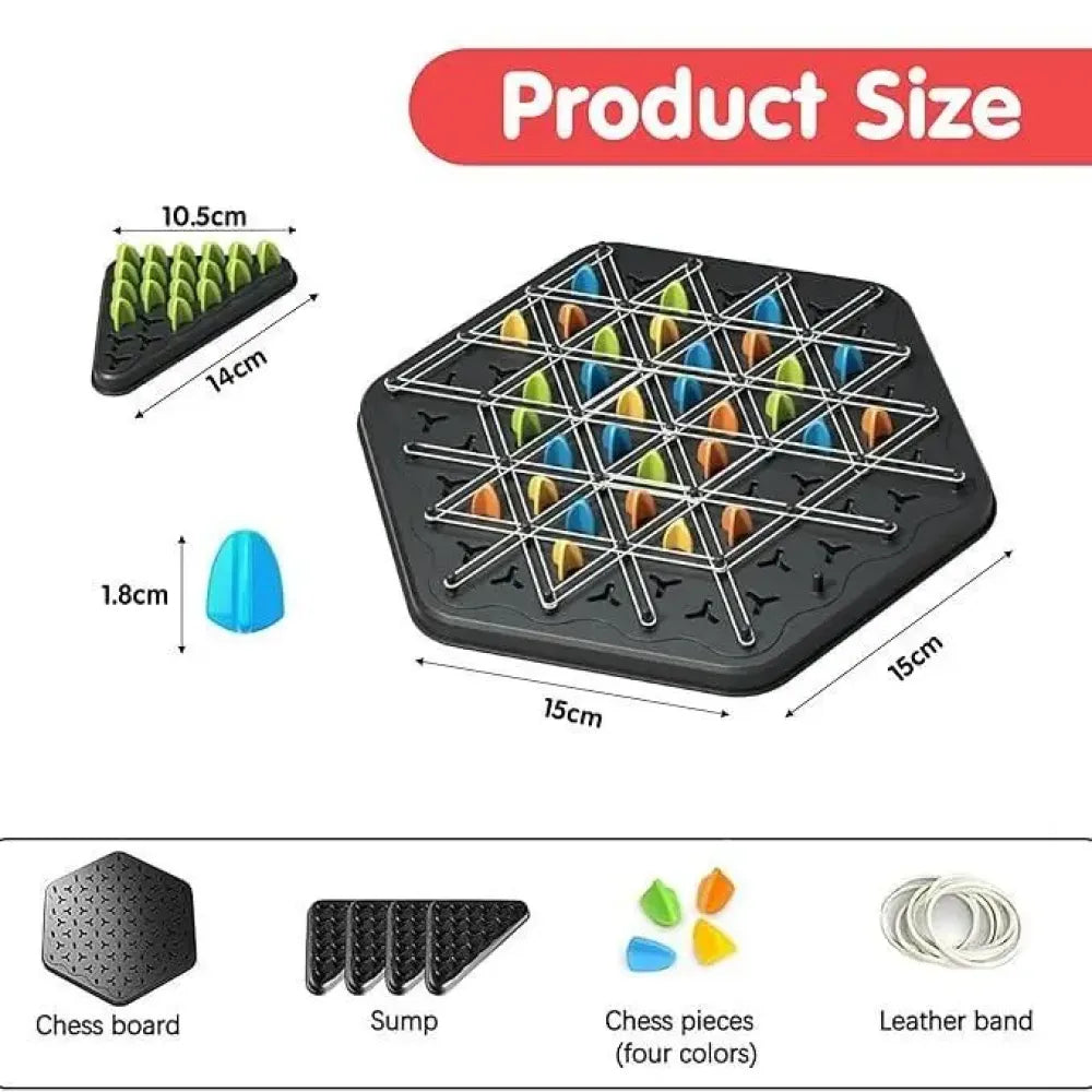 Chain triangle chess game