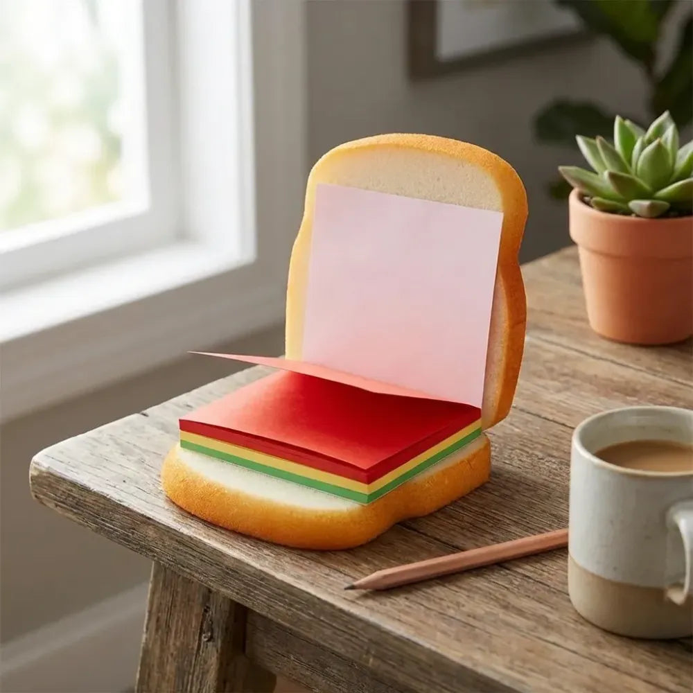 Cheese sandwich notepad - office