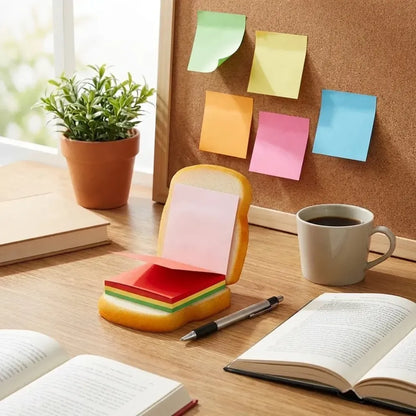 Cheese sandwich notepad - office