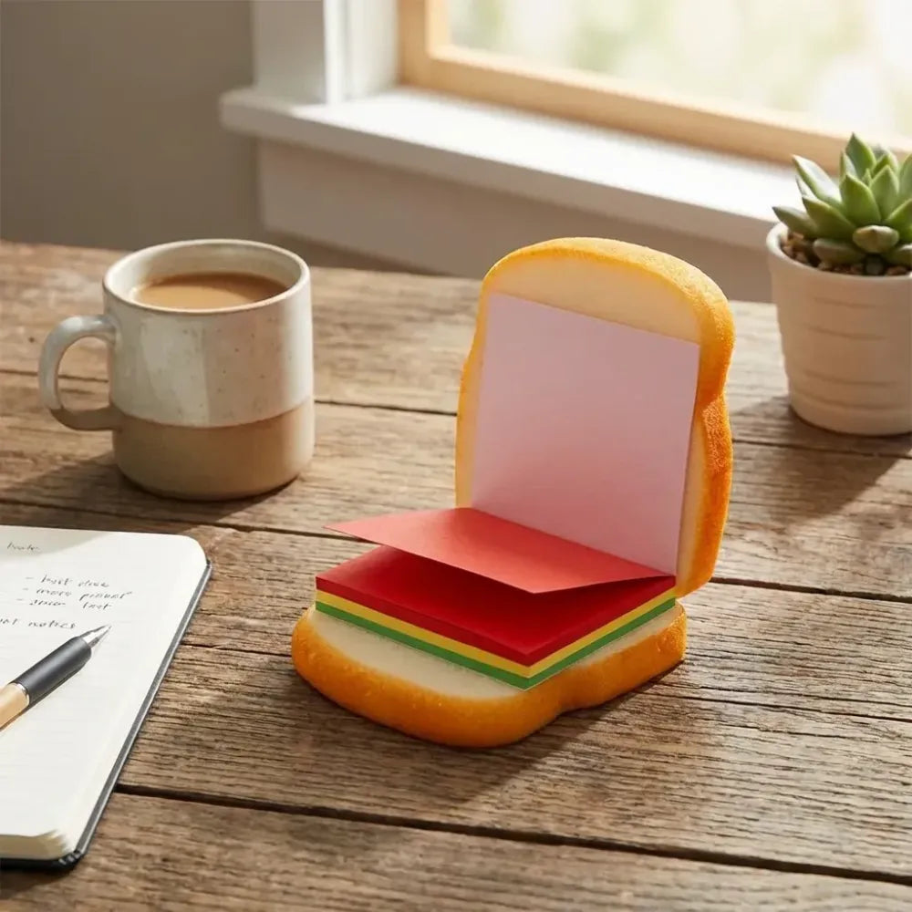 Cheese sandwich notepad - office