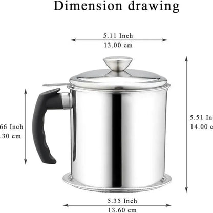 Chef’s oil filter pot