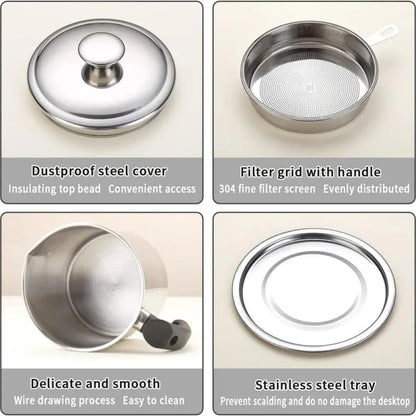Chef’s oil filter pot