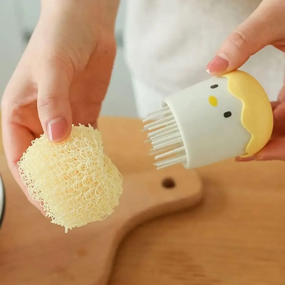 Chicken pot washing brush