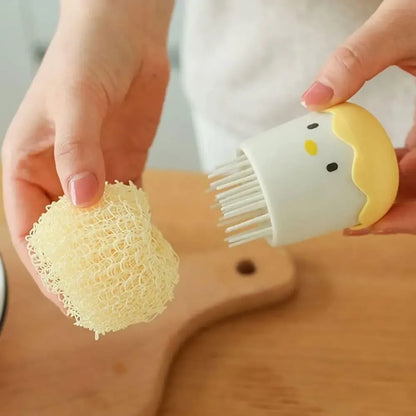 Chicken pot washing brush