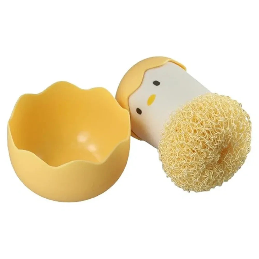 Chicken pot washing brush