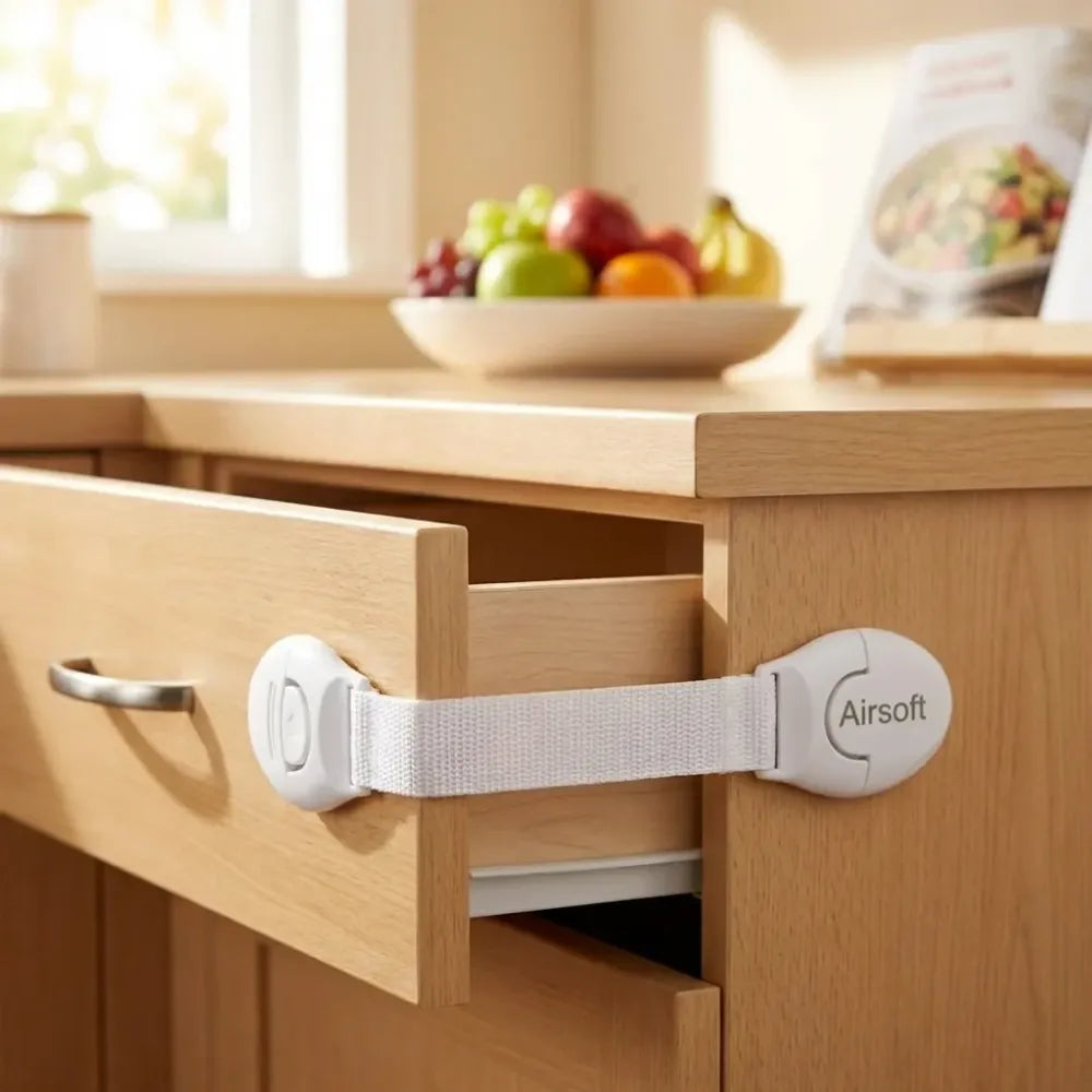 Child safety strap locks - home essentials