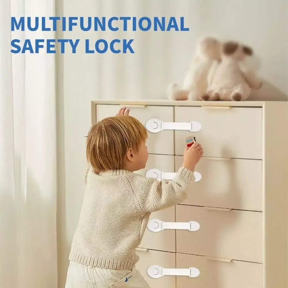 Child safety strap locks