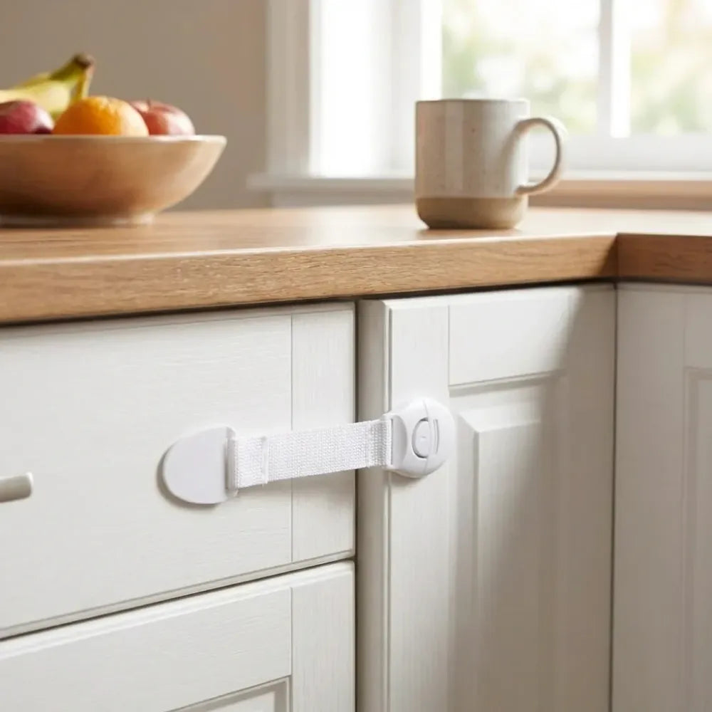 Child safety strap locks - home essentials