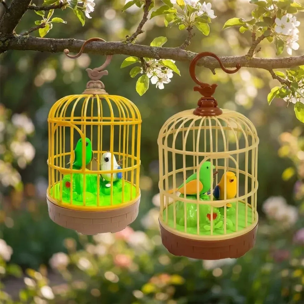 Chirping bird cage toy - toys
