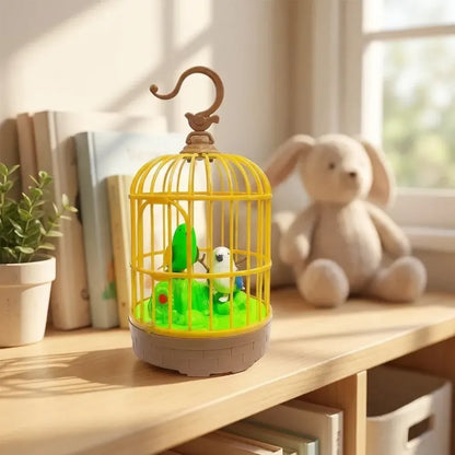 Chirping bird cage toy - toys