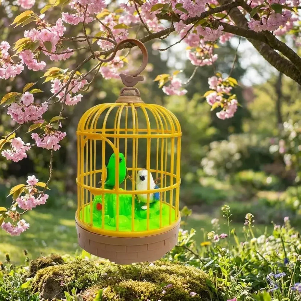 Chirping bird cage toy - toys