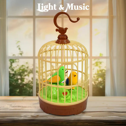 Chirping bird cage toy - toys
