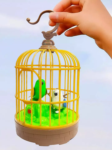 Chirping Bird Cage Toy