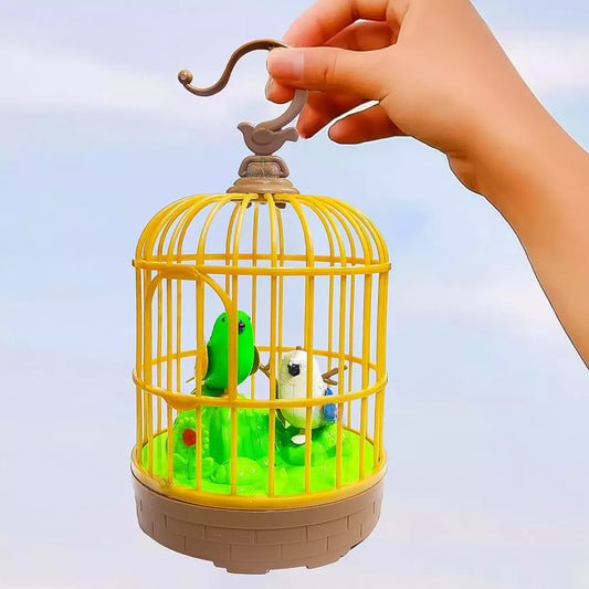 Chirping bird cage toy - toys