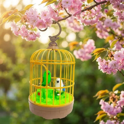 Chirping bird cage toy - toys