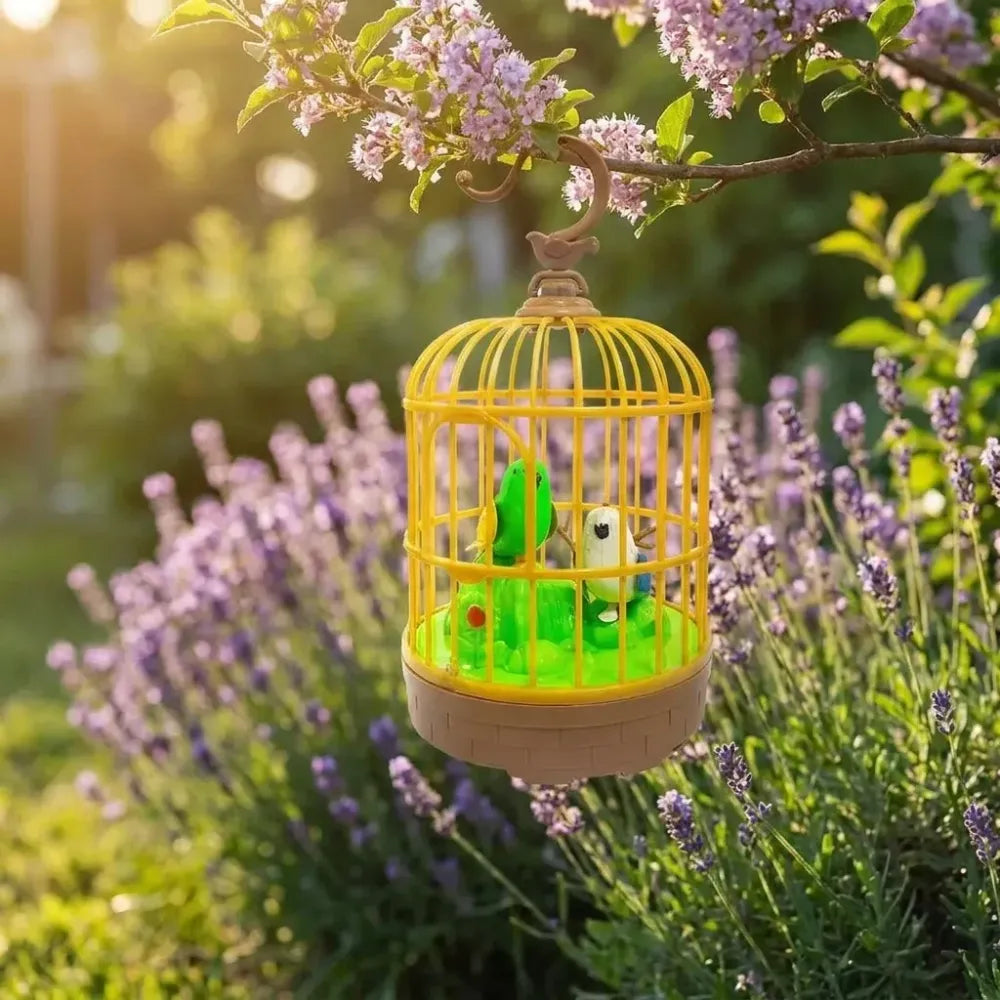 Chirping bird cage toy - toys