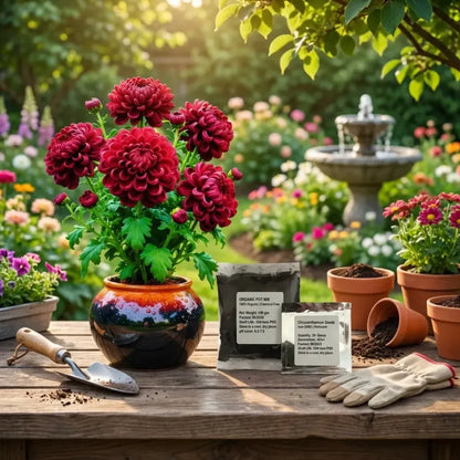 Chrysanthemum seeds + potmix combo