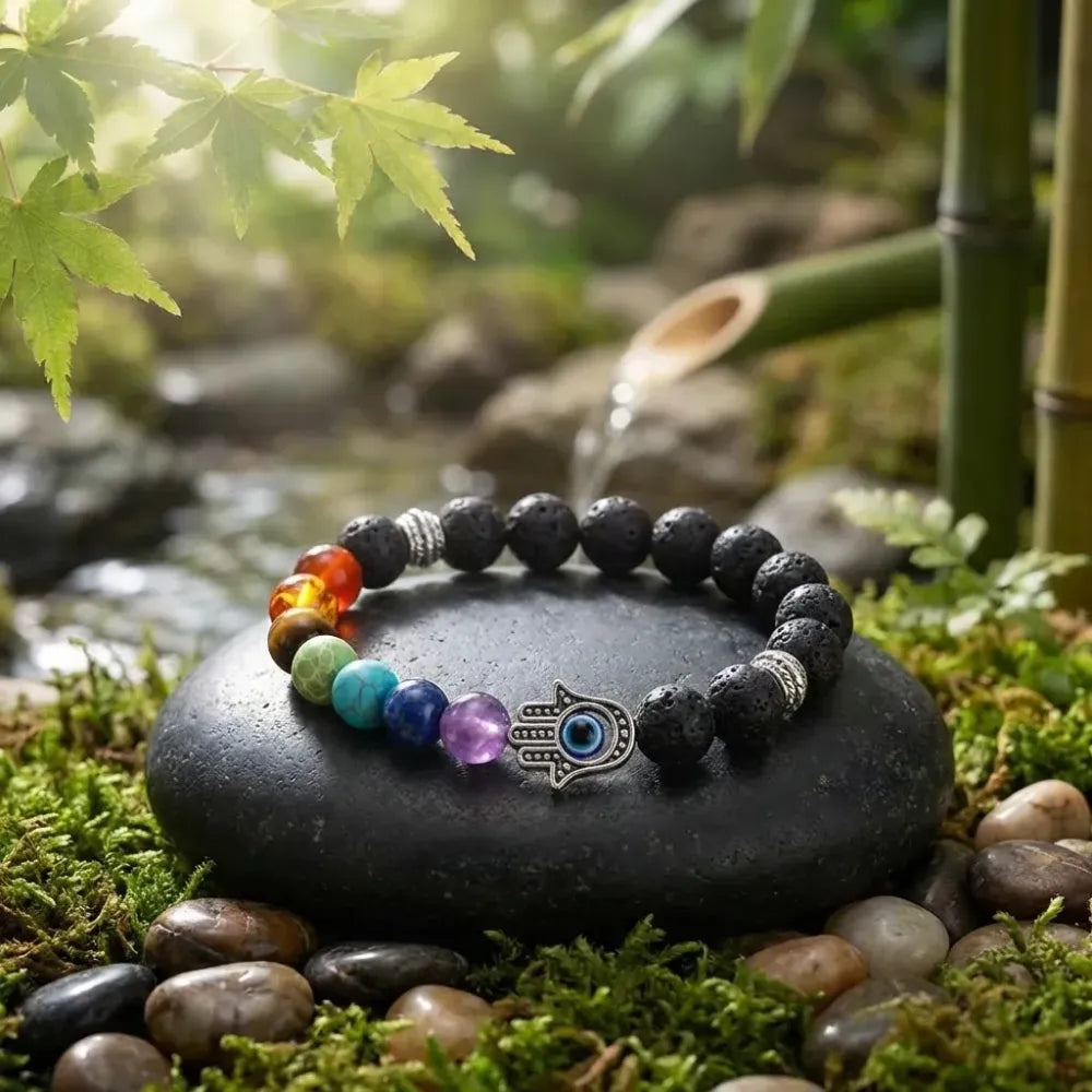 Classic 7 chakra beads bracelet pack of 1