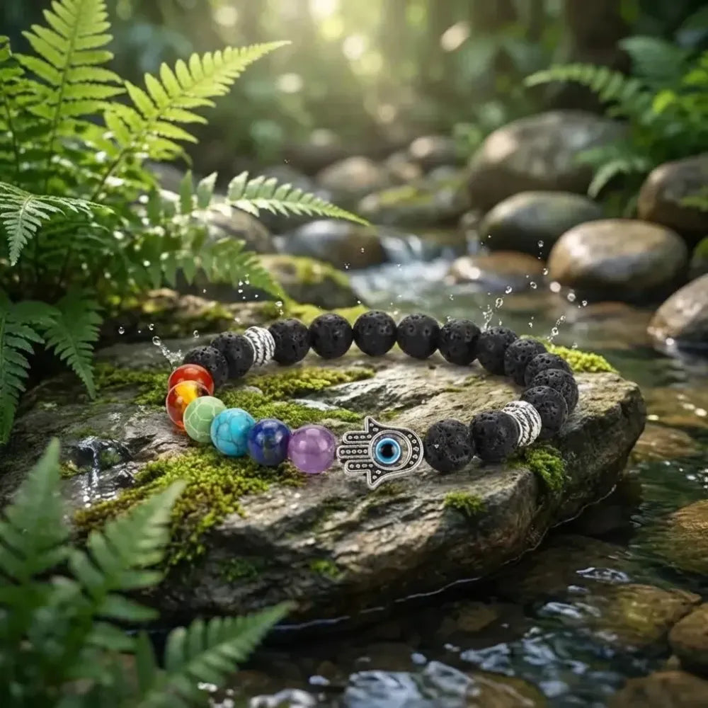 Classic 7 chakra beads bracelet pack of 1