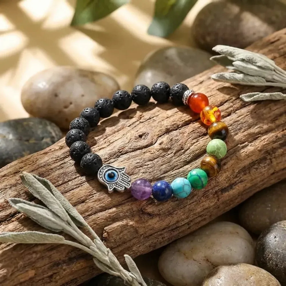 Classic 7 chakra beads bracelet pack of 1