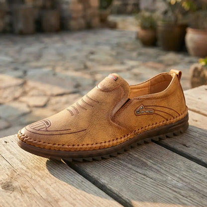 Classic brown leather shoes