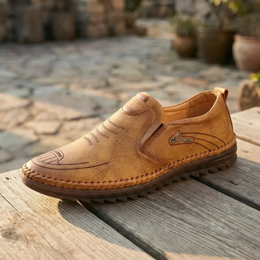 Classic brown leather shoes