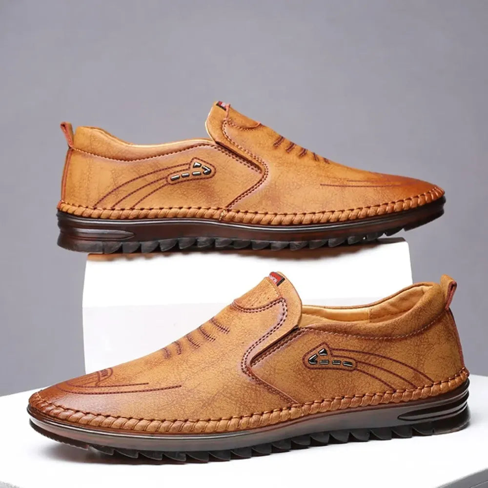 Classic brown leather shoes