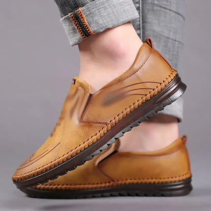 Classic brown leather shoes