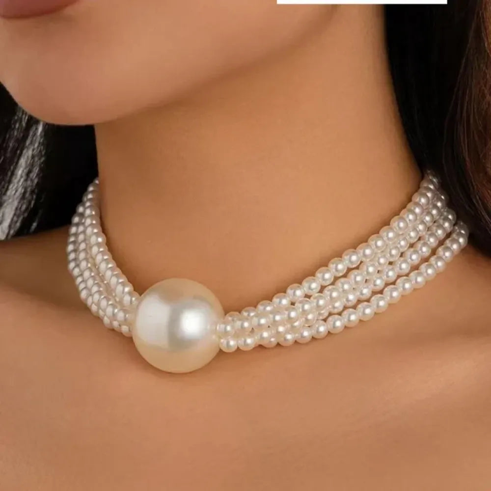 Classic pearl choker set - jeweller set