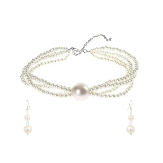 Classic pearl choker set - jeweller set