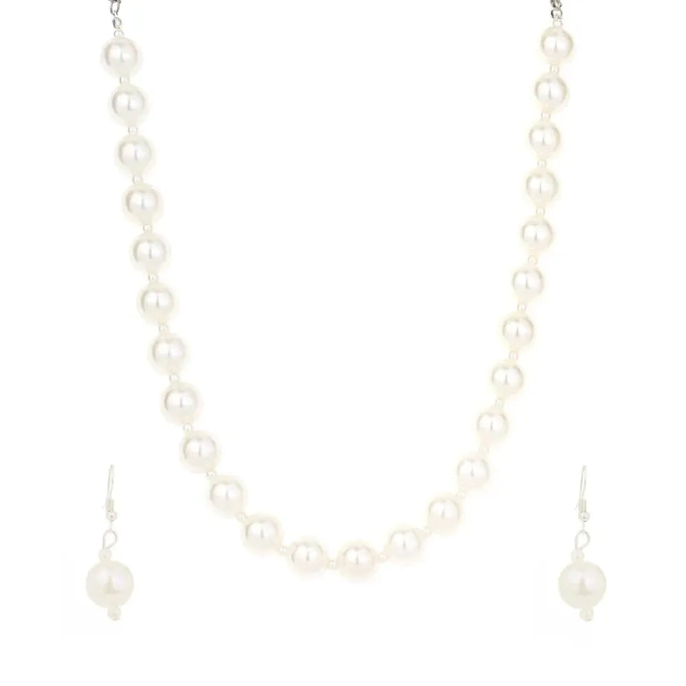 Classic pearl necklace set – 2 pcs