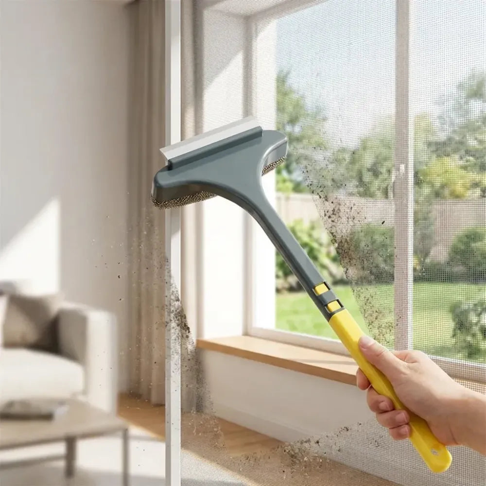 Cleaning brush with long handle