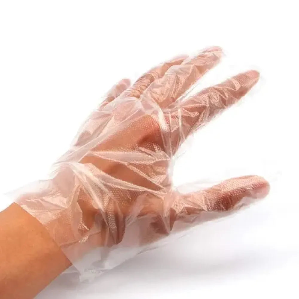 Clear disposable plastic gloves - health & beauty