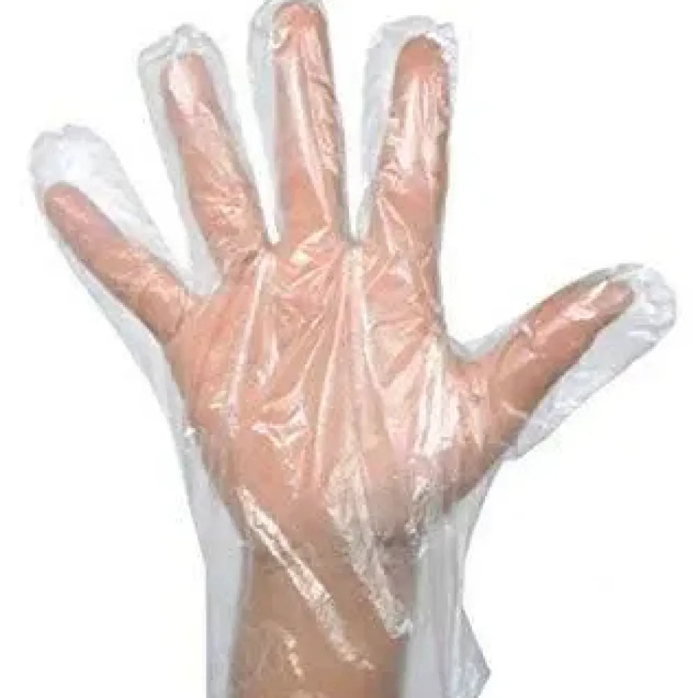 Clear disposable plastic gloves - health & beauty