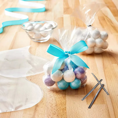 Clear flat treat bags - home & kitchen