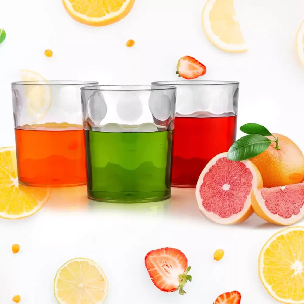 Clear glass bubble glasses