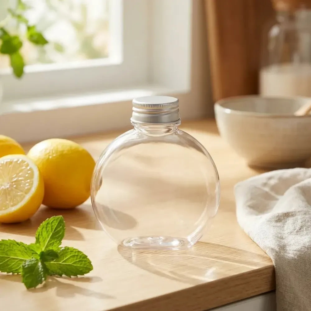 Clear plastic storage jar - home & kitchen