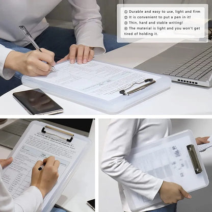 Clipboard paper holder storage writing pad with plastic ideal for office nurse students teachers sales