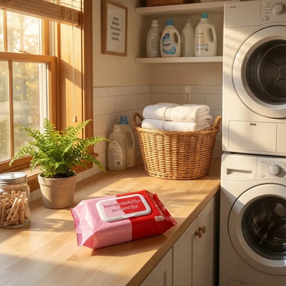 Clothing stain remover wipes