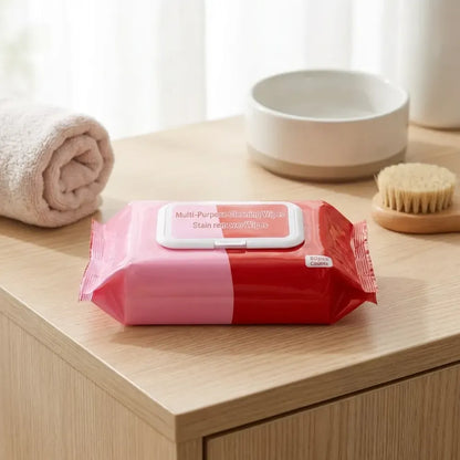Clothing stain remover wipes