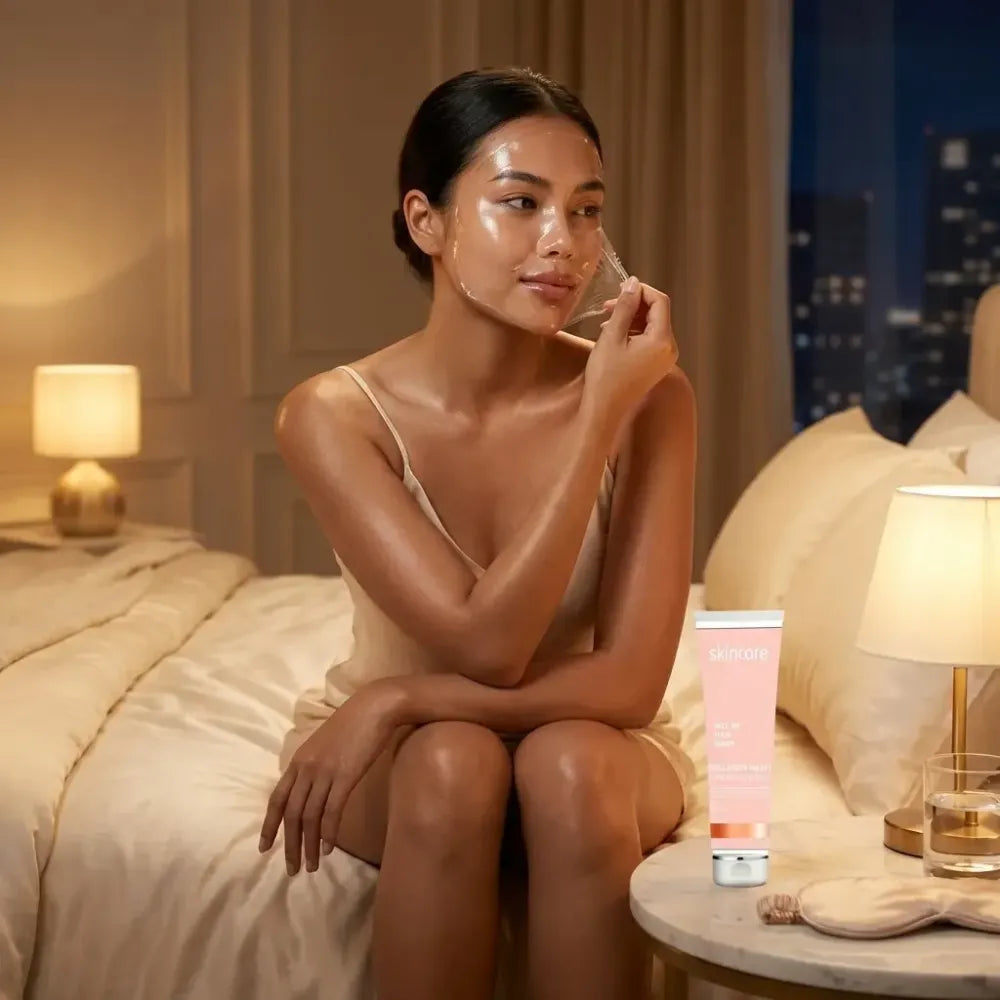 Collagen night wrapping peel off mask