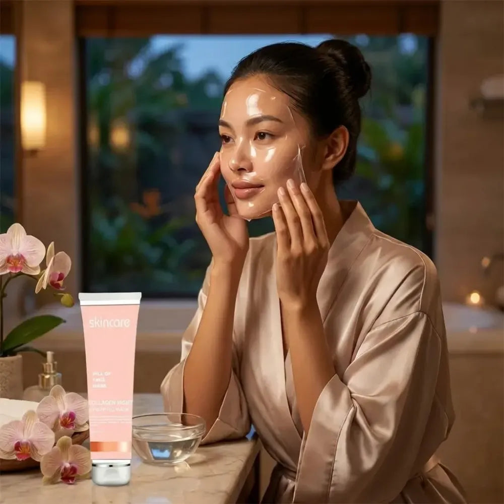 Collagen night wrapping peel off mask