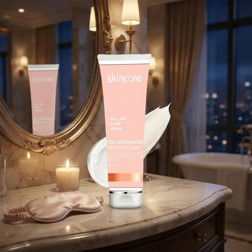 Collagen night wrapping peel off mask