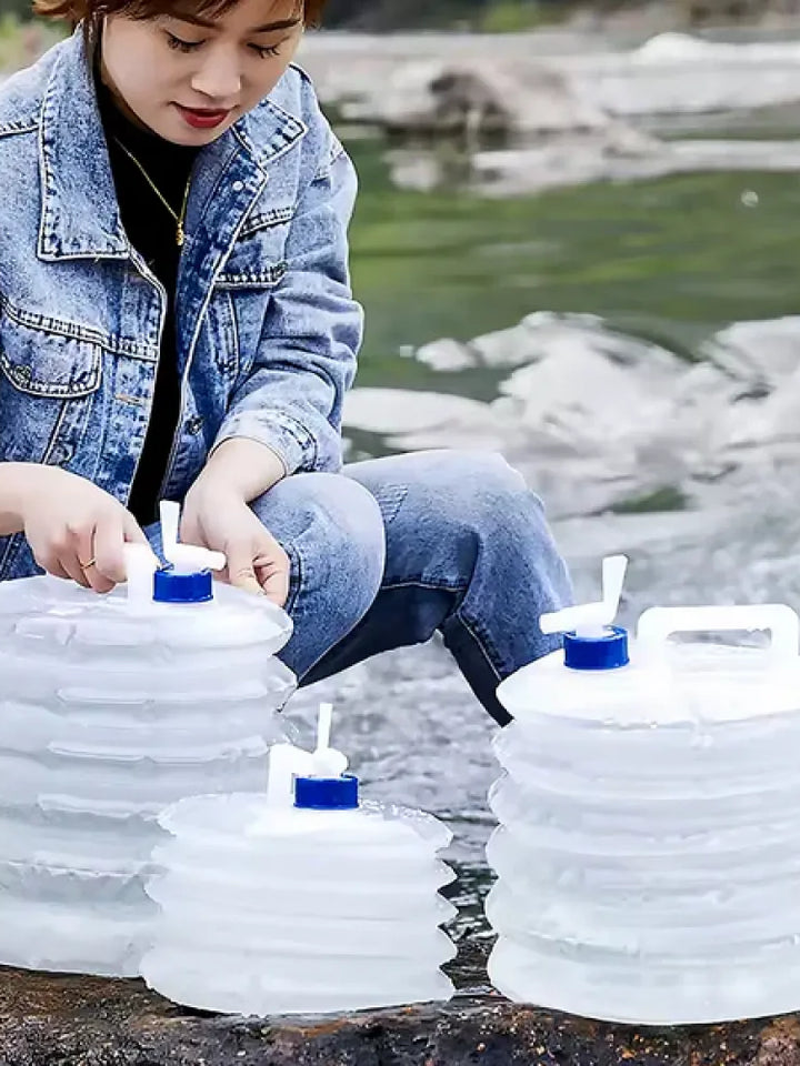 Collapsible Outdoor Water Container with Tap – 5L/10L