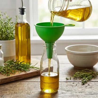Collapsible silicone kitchen funnel - tool