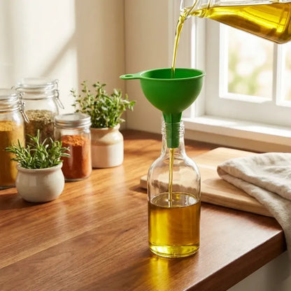 Collapsible silicone kitchen funnel - tool